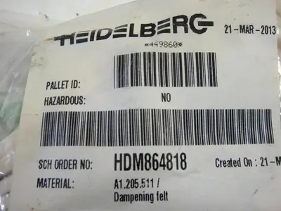 NEW HEIDELBERG A1.205.511