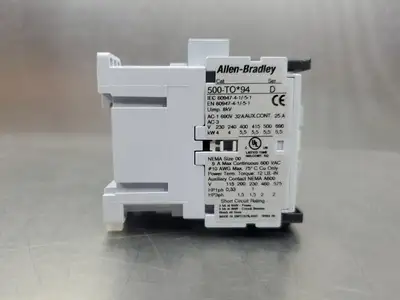 ALLEN BRADLEY 500-TO*94 Ser D Contactor Set w/A02 Module. 4D-42