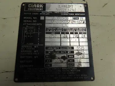 Clark NP300D-30 24 volt Electric Forklift Controller/Contactor Assembly #2394149