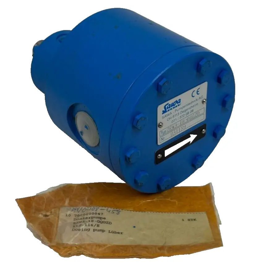 NEW SAWA ZRW3-18-GQGZD DOSING GEAR PUMP 031159 ZRW318GQGZD