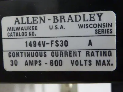 USED ALLEN BRADLEY 1494V-DS30 SER A