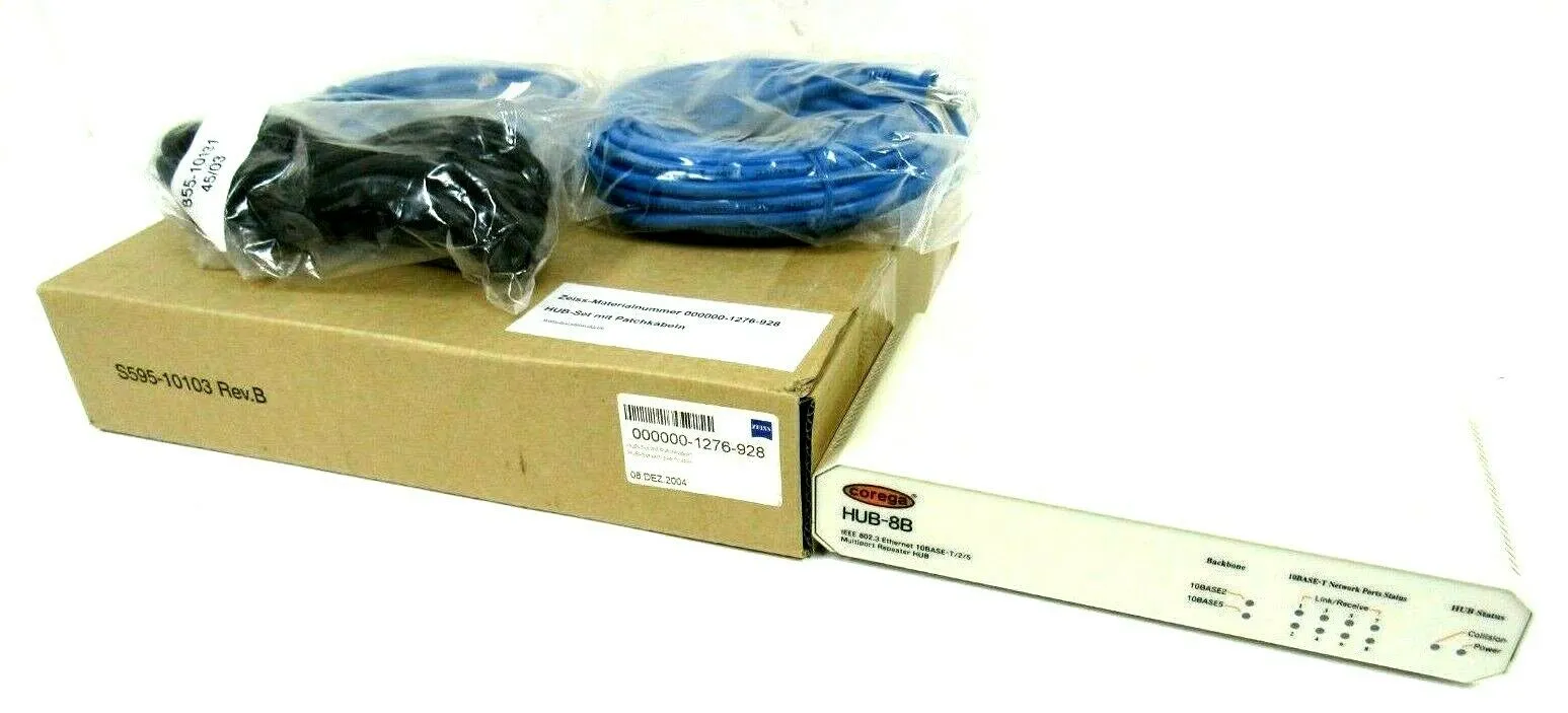NEW ZEISS 000000-1276-928 SWITCHING HUB COREGA HUB-8B 0000001276928