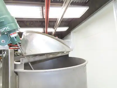 Groen Direct Steam Kettle 200 Gallon Food Grade Mixing Tank 1/3Hp Lightnin