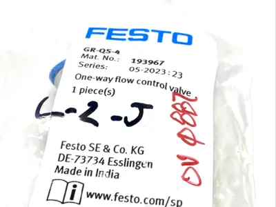 New | in-Stock Festo 193967 Parts (Hydraulics and Pneumatics) Michigan US | Maverick Industrial Sales #1419302