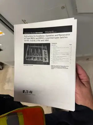 15kV Switchgear Lineup MVS Load Break Controller, 2000 Amp
