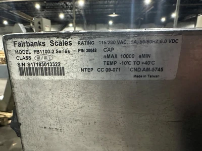 FAIRBANKS 1,000LBS. PORTABLE DIGITAL SCALE
