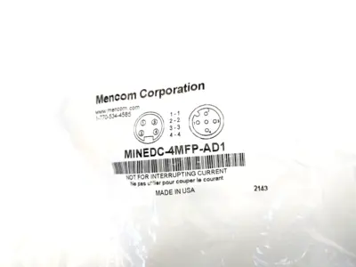 MINEDC-4MFP-AD1 | Mencom  MIN Size I Male 7/8" To M12 Female Adapter, 4-Pin - New