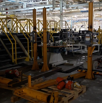 HSI 1/4 Ton Jib Crane 7.5ft Reach With CM Lodestar Hoist