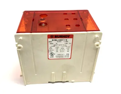 BDBLCS6R1FS | Burndy  1-Pole Finger-Safe Power Distribution Block 600V 760A - New Other