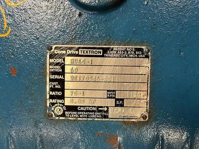 Used CONE DRIVES TEXTRON,HU60-1 Misc Electrical & Power Parts | Surplus Asset Holdings #1220121