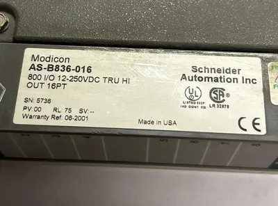 Used MODICON AS-B836-016 PLC Input & Output Ohio US | Surplus Asset Holdings #1236934
