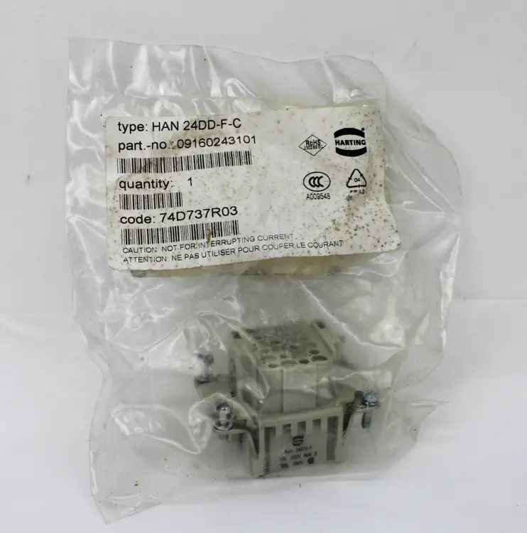 New | in-Stock HARTING HAN24DD-F-C Relays & Switches Kentucky US | Industrial Parts R Us Inc. #356956