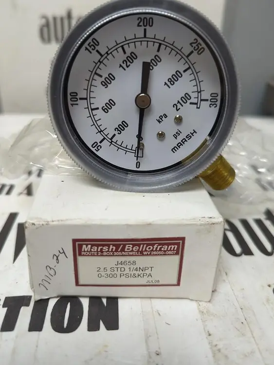 New | in-Stock MARSH J4658 Universal Pressure Meters Ohio US | Surplus Asset Holdings #1234919