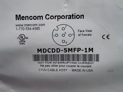New | in-Stock MENCOM MDCDD5MFP1M Cable & Wire | HGR 24 #736739