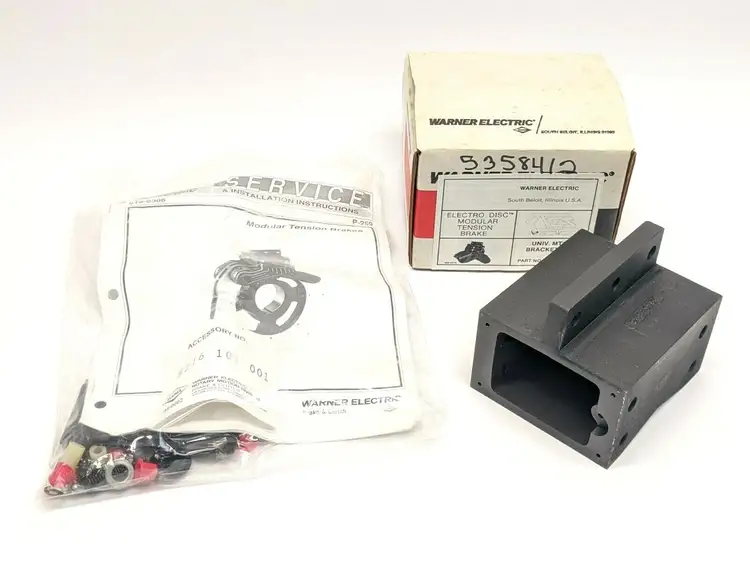 Used WARNER ELECTRIC TENSION BRAKE UNIVERSAL MOUNTING BRACKET KIT Miscellaneous MRO | Maverick Industrial Sales #1121947