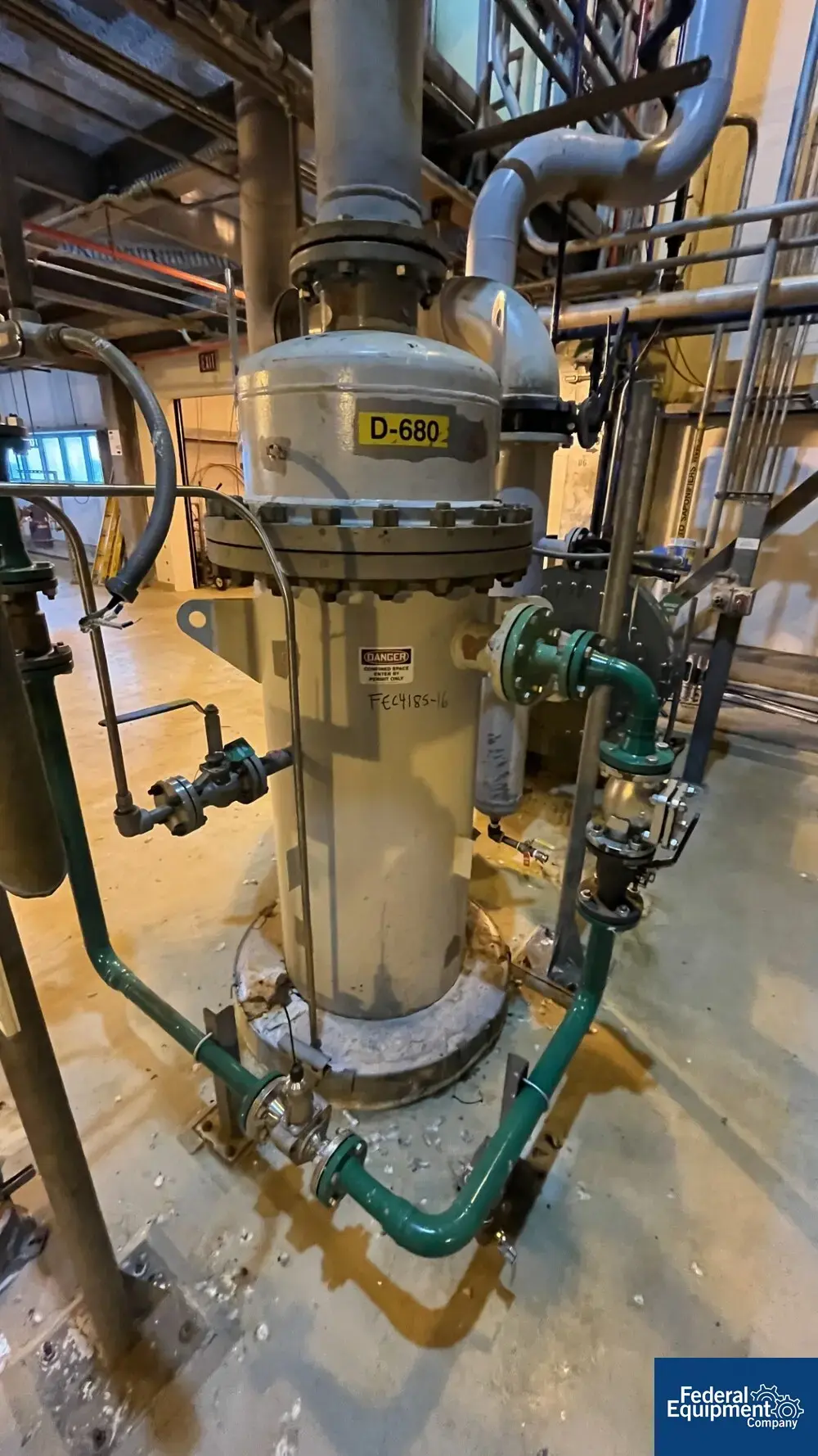Used Plant Maintenance Service Corp. Plant Maintenance Vertical Scrubber Column, C/S, 15# Columns Ohio US | Federal Equipment Company #130289