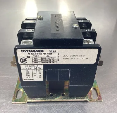 Sylvania A77-309046A-3 Contractor 24V Coil 3P 4E-27
