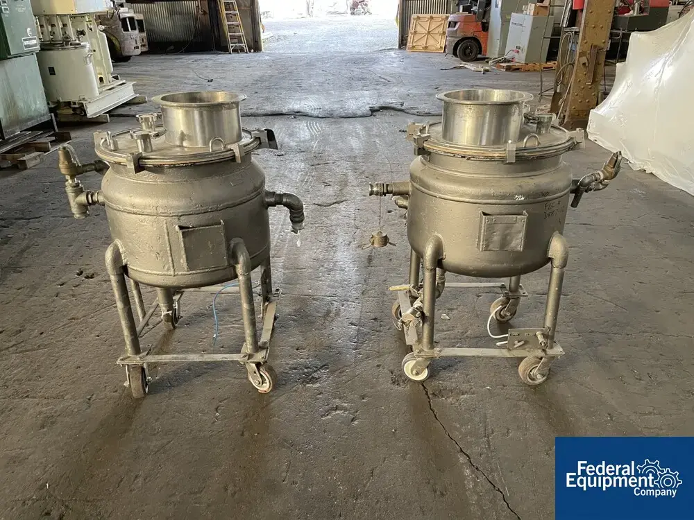 USED Pfaudler 20 Gal Pfaudler Glass Lined Reactor Body, 25/115#