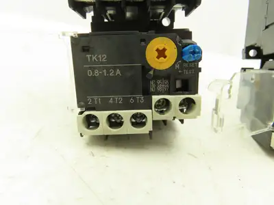 Fuji SK12L Motor Starter Contactor 5.5kW 600V & Overload 0.8-1.2A Lot of 2