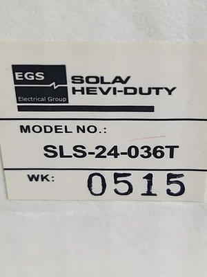 NEW Sola/Hevi-Duty SLS-24-036T
