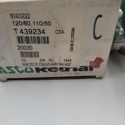 New | in-Stock ASCO ASCO RED HAT (WATER TIGHT & EXPLOSION PROOF) SOLENOID AUTO VALVE T439234 - NEW IN BOX Pump & Valve Parts | ND Industrial Surplus #1218776