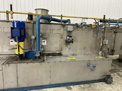 18" X 15" H X 4 STAGE CONTINENTAL EQUIPMENT CORP GAS HEAT STAINLESS STEEL CONVEYOR WASHER, NEW IN 2010: STOCK #21908