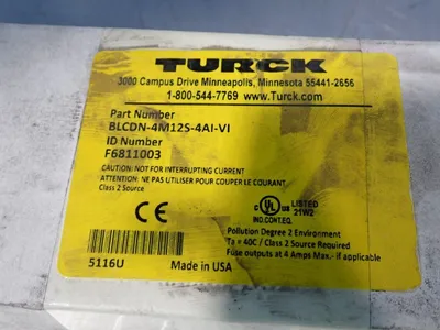 New | in-Stock TURCK BLCDN4M12S4AIVI PLC Input & Output Ohio US | HGR 24 #901195