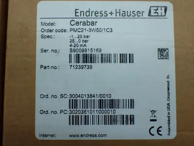 New | in-Stock ENDRESS+HAUSER PMC213W50/1C3 Pressure Transmitters Ohio US | HGR 24 #755695