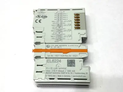 Used Beckhoff IO-Link EtherCAT Terminal, 4-Channel Communication Interface PLC Input & Output Michigan US | Maverick Industrial Sales #1390751