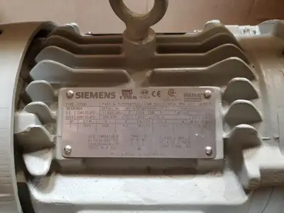 USED Siemens SD100 3 HP AC MOTOR, (1LE23211CB712EG3-Z), 3PH, 1770RPM