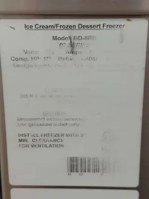 Used Nelson Used Nelson BD-8RB Double Row Ice Cream Dipping Cabinet 115V Ice Cream Equipment Illinois US | Falcon Restaurant Supply #1375056