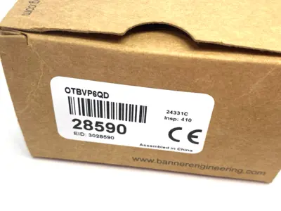 New | in-Stock Banner Engineering OTB Series Momentary Action Touch Button w/Black F.C. 28590 Relays & Switches Michigan US | Maverick Industrial Sales #1393227