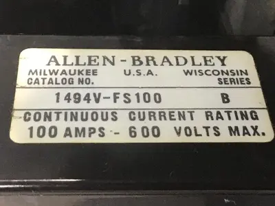 USED ALLEN BRADLEY 1494V-FS100