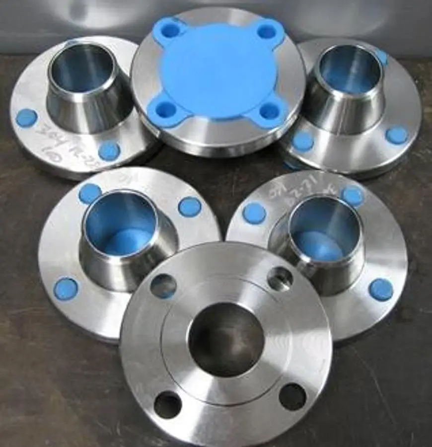 QTY. 6. CIRCLE XX 2" 150 WELD NECK RAISED FACE FLA...