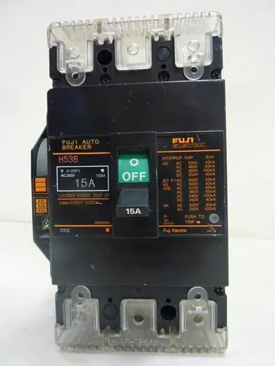 Used FUJI ELECTRIC H53B-15 Circuit Breakers Michigan US | Ideal Machinery #595688