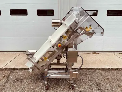 Safeline Mettler Toledo 48” Stainless Steel Incline Conveyor
