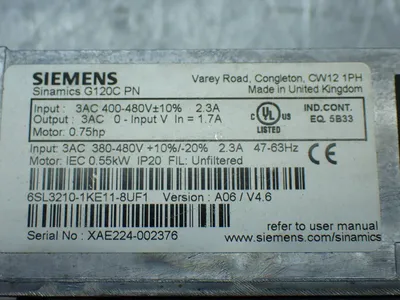 New | in-Stock SIEMENS 6SL32101KE118UF1 Variable Speed Drives Ohio US | HGR 24 #1084974