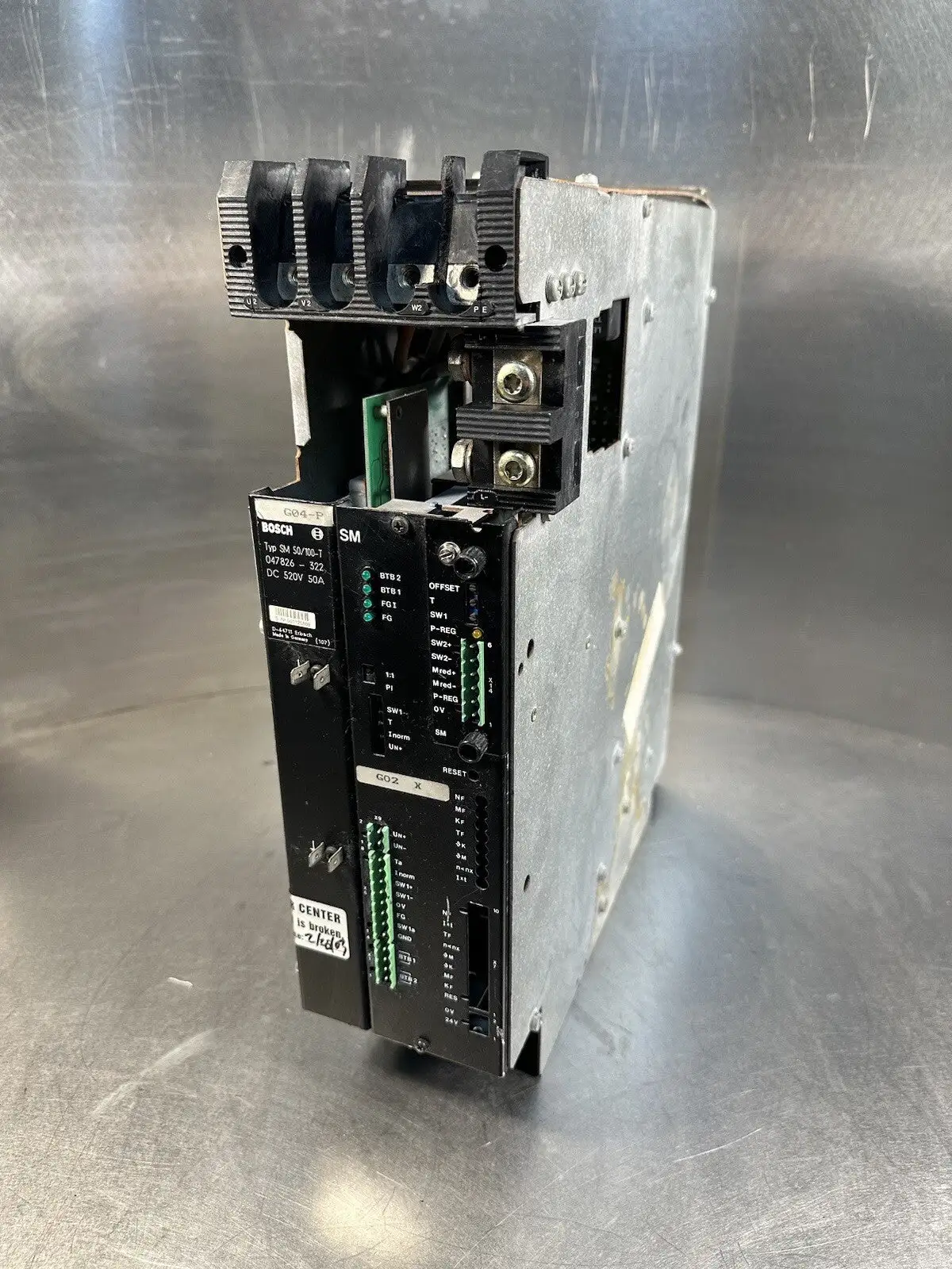 BOSCH Servomodul SM 50/100 Art.Nr. 047826-322 520VDC 50A. (BIN-1.3.3)