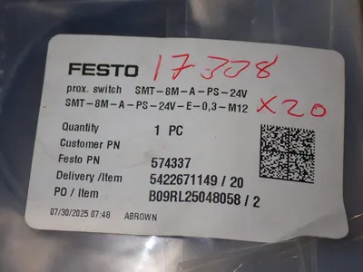 New | in-Stock FESTO SMT8MAPS24V Proximity Sensors Ohio US | HGR 24 #1132173