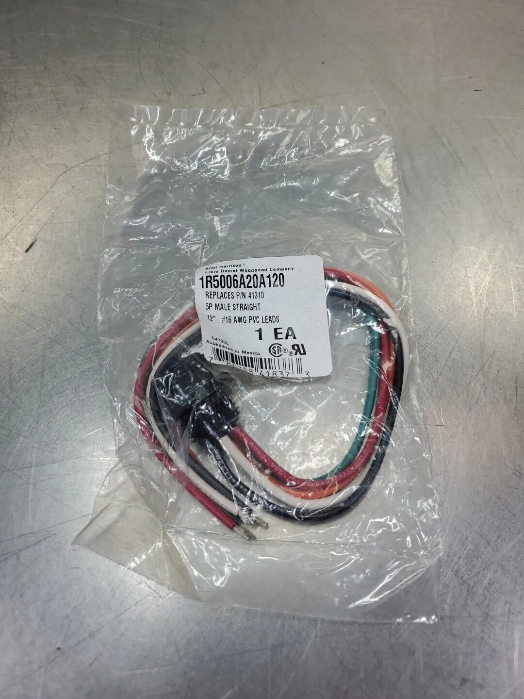 BRAD HARRISON 1R5006A20A120 Ex. Thread PLC Connector. 5E-19