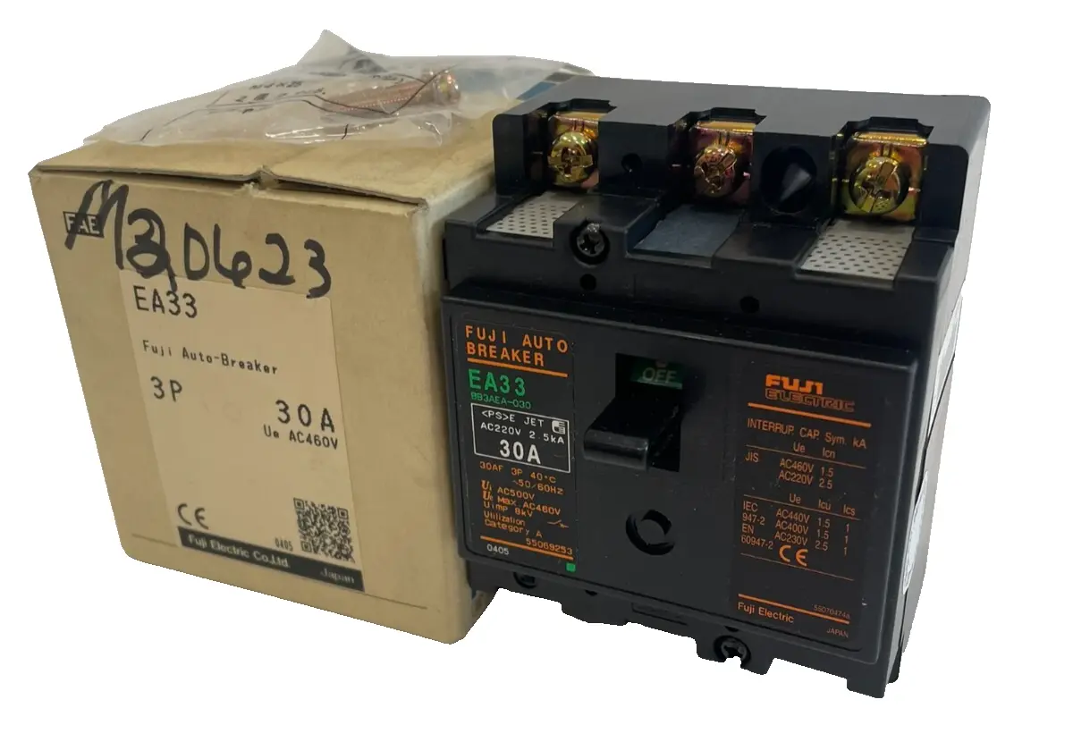 NEW FUJI ELECTRIC EA33 CIRCUIT BREAKER 3 POLE 30A