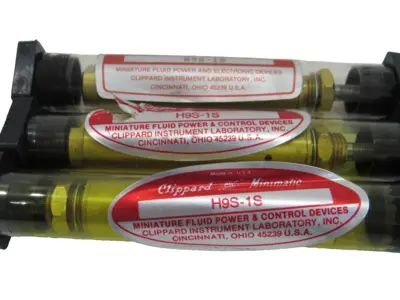 NEW LOT OF 3 CLIPPARD H9S-1S PNEUMATIC CYLINDER H9S1S