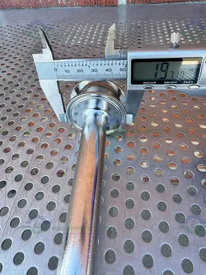 Stainless Steel 20" Syphon Tube w/ 2" OD Sanitary Fitting