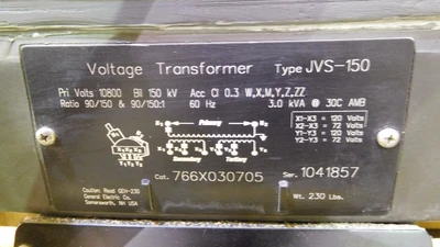 New | in-Stock GE JVS-150 Transformers Ohio US | Equipment Recovery Corp. #1331107