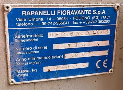 (2) Rapanelli 6000 ECO/G tricanter centrifuges, 316SS.