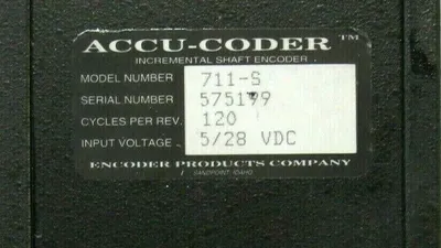 NEW ENCODER PRODUCTS 711-S ACCU-CODER 711S