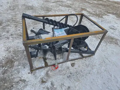 AGT Skid Steer Auger Attachment - 6/12/14 Inch (SSECG-Y/SSECAG-Y)