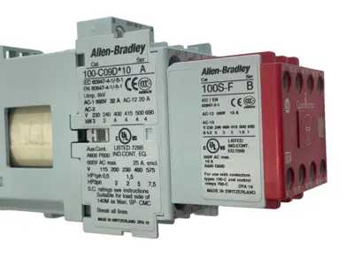 ALLEN BRADLEY 100S-C09DJ14C SAFETY CONTACTOR SERIES A 100SC09DJ14C NEW, SURPLUS