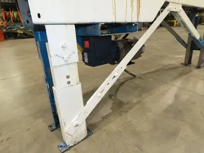 New London Engineering 8"x 6' 6" Plastic Roller Belt Accumulating Conveyor 30FPM
