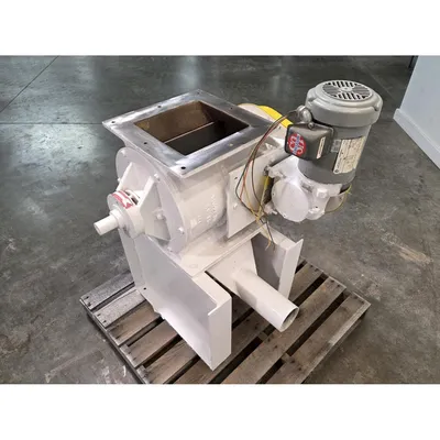 Used 10" Square Smoot Rotary Valve w/ Blow-thru Adapter